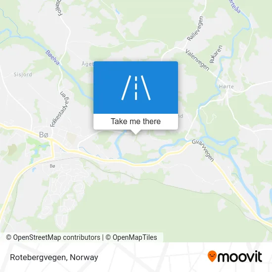 Rotebergvegen map