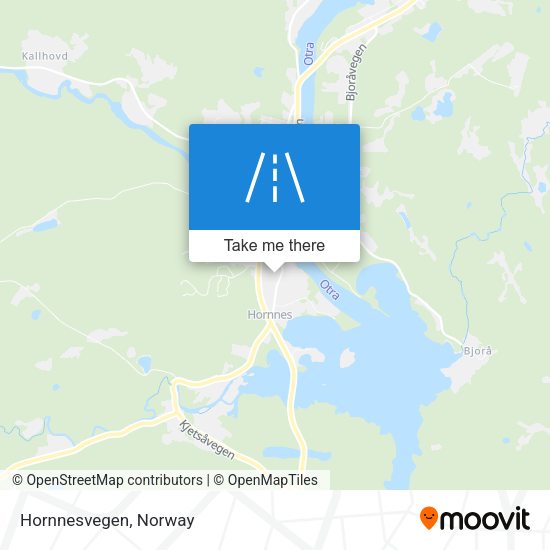 Hornnesvegen map