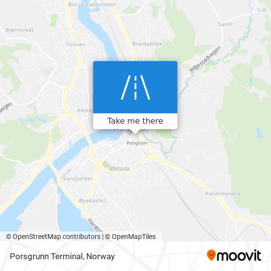 Porsgrunn Terminal map