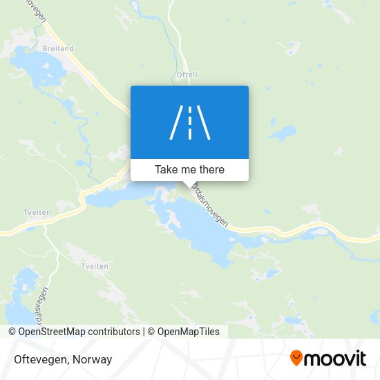 Oftevegen map