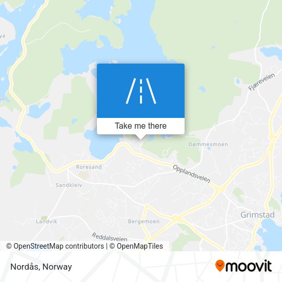 Nordås map