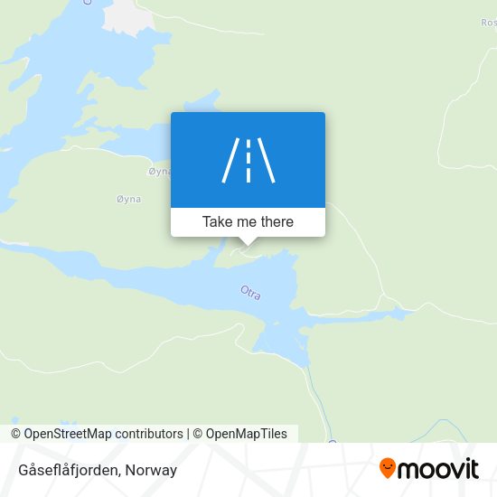 Gåseflåfjorden map