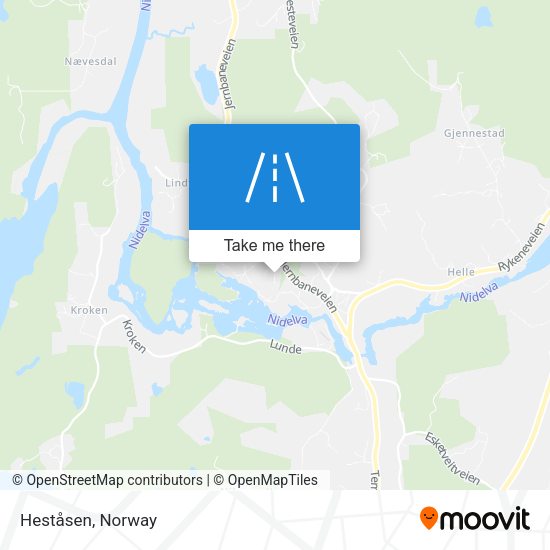 Heståsen map