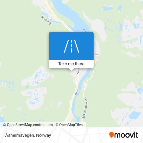 Åsheimsvegen map