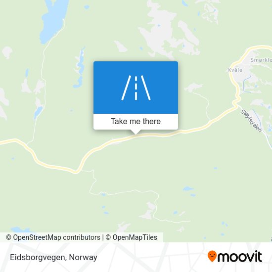 Eidsborgvegen map