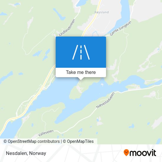 Nesdalen map