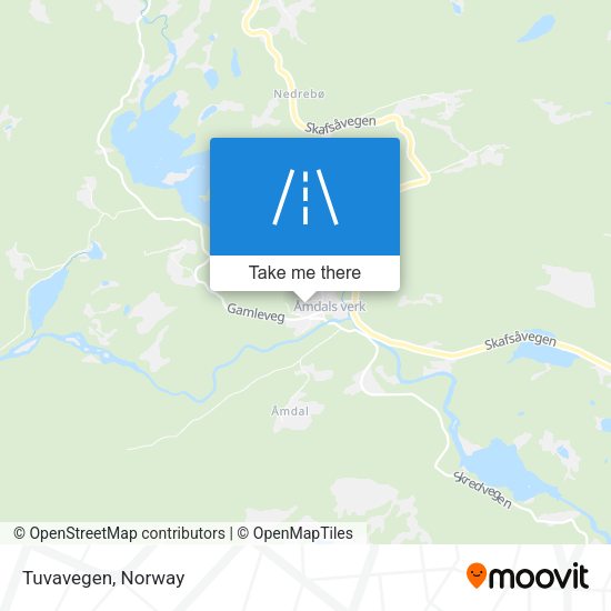 Tuvavegen map