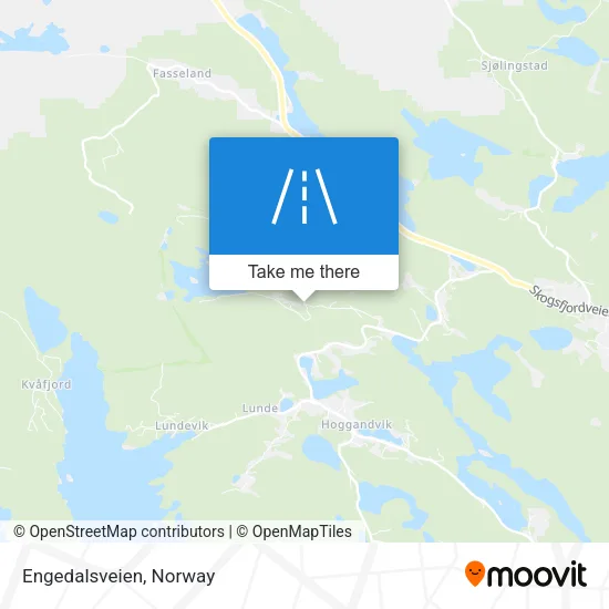Engedalsveien map
