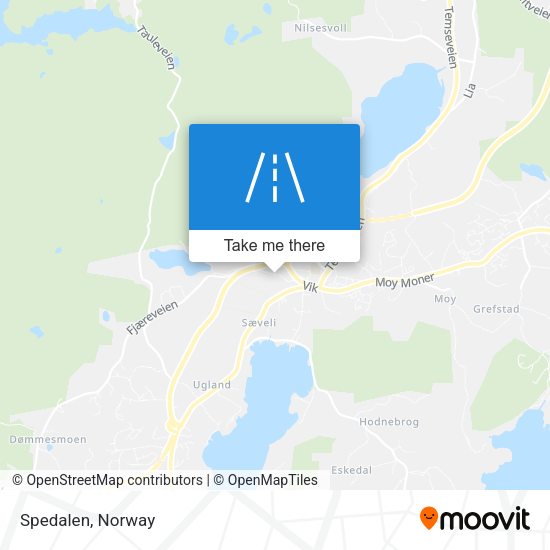 Spedalen map