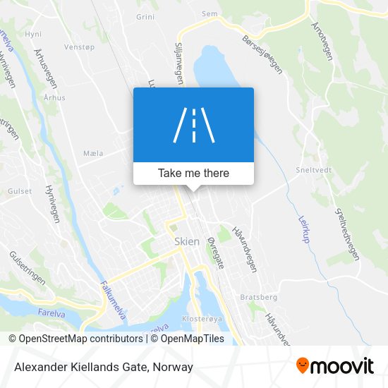 Alexander Kiellands Gate map