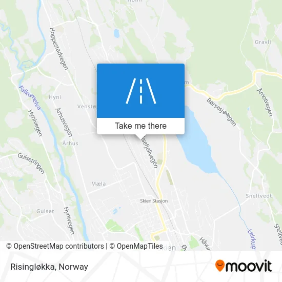 Risingløkka map