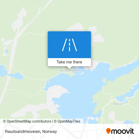 Raudsandmoveien map