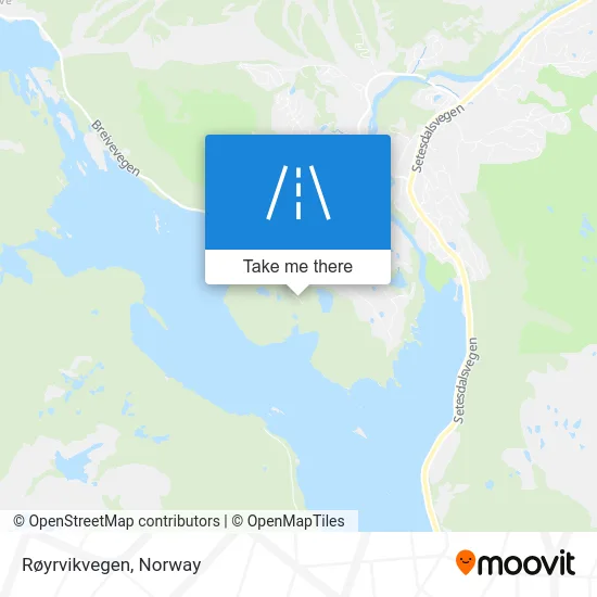 Røyrvikvegen map