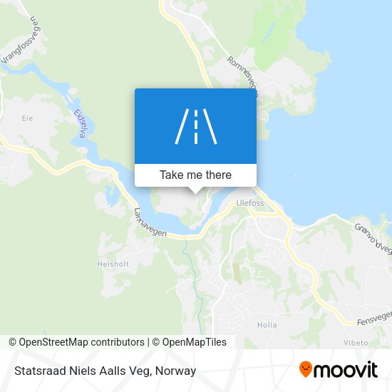 Statsraad Niels Aalls Veg map