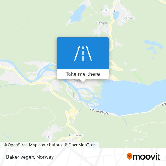 Bakerivegen map