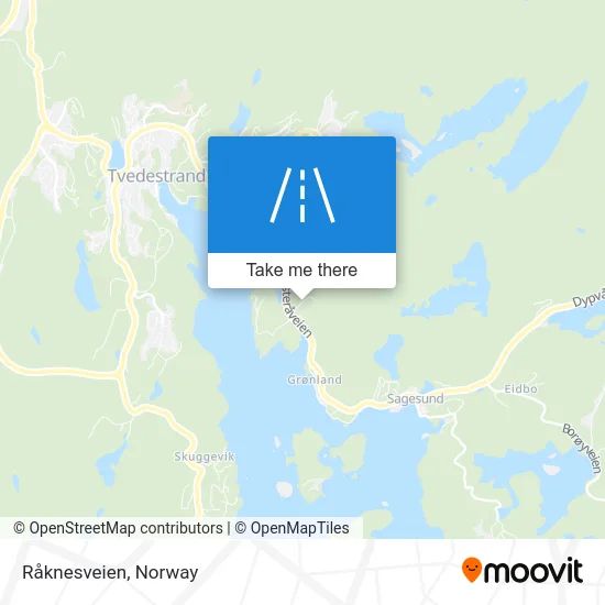 Råknesveien map