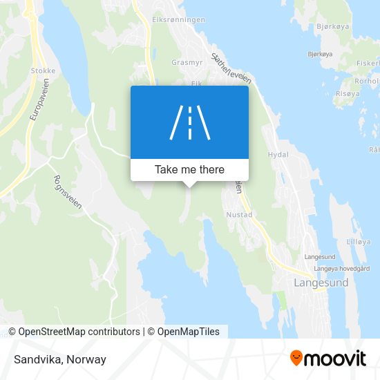 Sandvika map