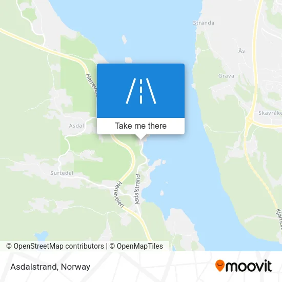 Asdalstrand map