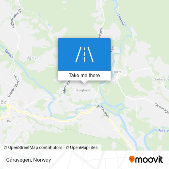 Gåravegen map