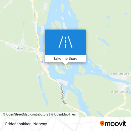 Oddeåsbakken map