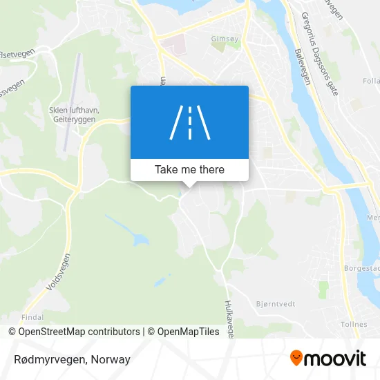 Rødmyrvegen map
