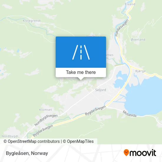Bygleåsen map