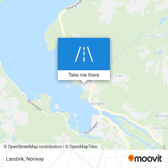 Landvik map