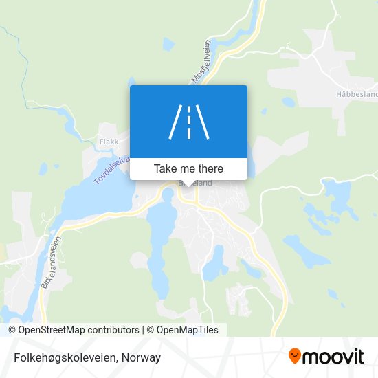 Folkehøgskoleveien map