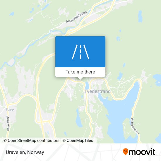 Uraveien map