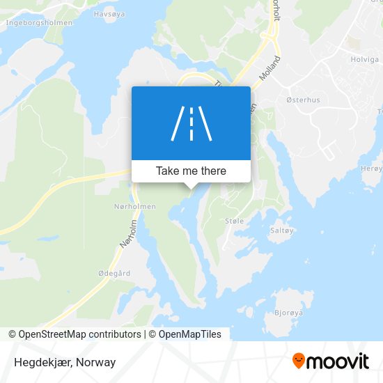 Hegdekjær map