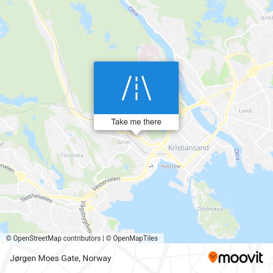 Jørgen Moes Gate map