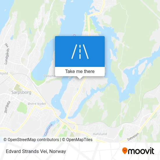 Edvard Strands Vei map