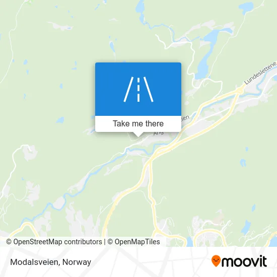 Modalsveien map