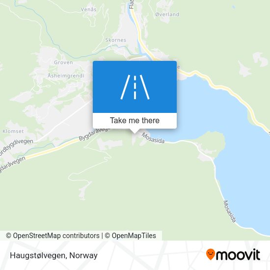 Haugstølvegen map