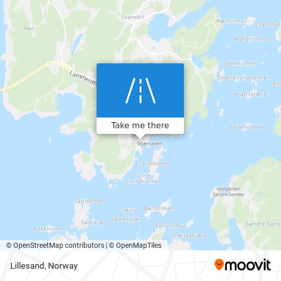 Lillesand map