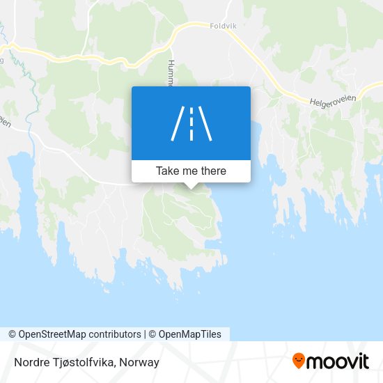 Nordre Tjøstolfvika map