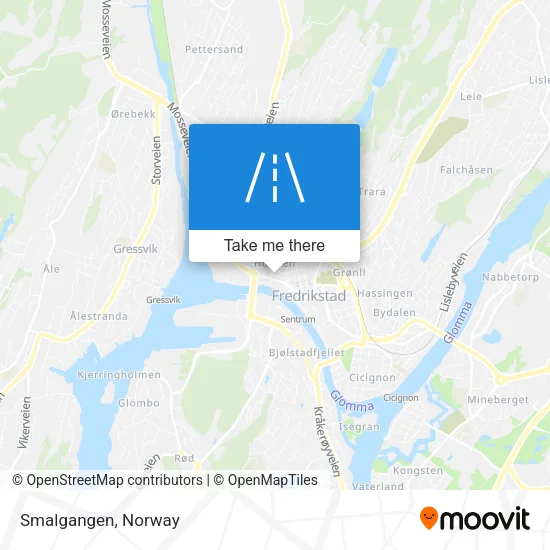 Smalgangen map