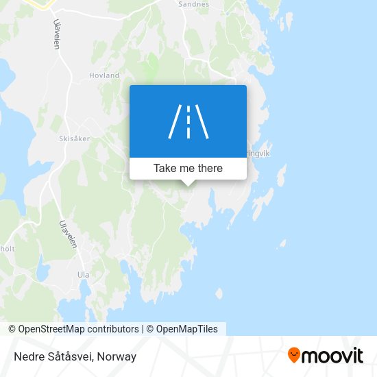 Nedre Såtåsvei map