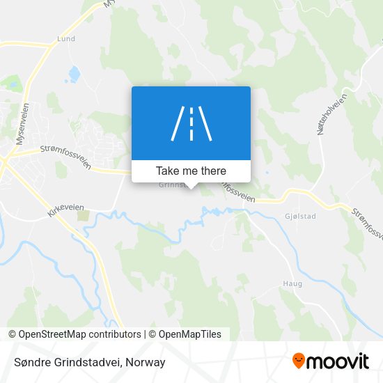 Søndre Grindstadvei map