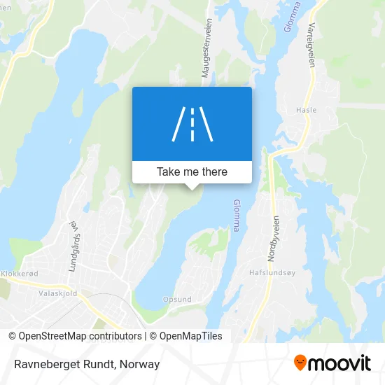 Ravneberget Rundt map