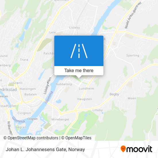 Johan L. Johannesens Gate map
