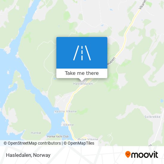 Hasledalen map