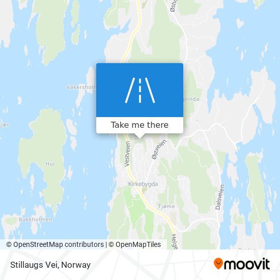 Stillaugs Vei map