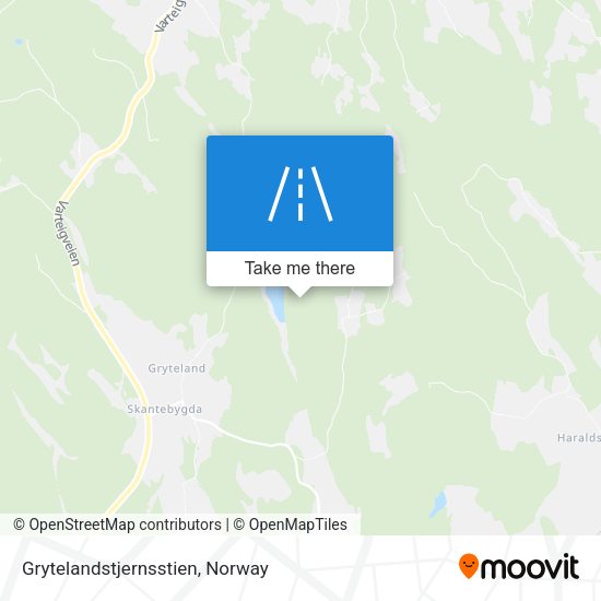 Grytelandstjernsstien map