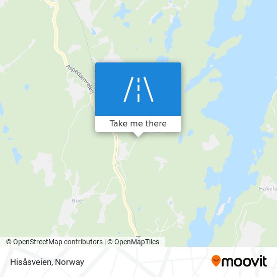 Hisåsveien map