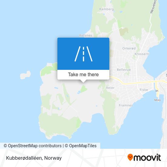Kubberødalléen map