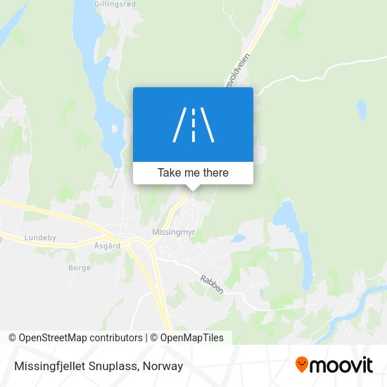 Missingfjellet Snuplass map