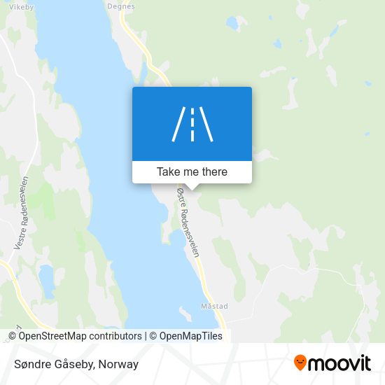 Søndre Gåseby map