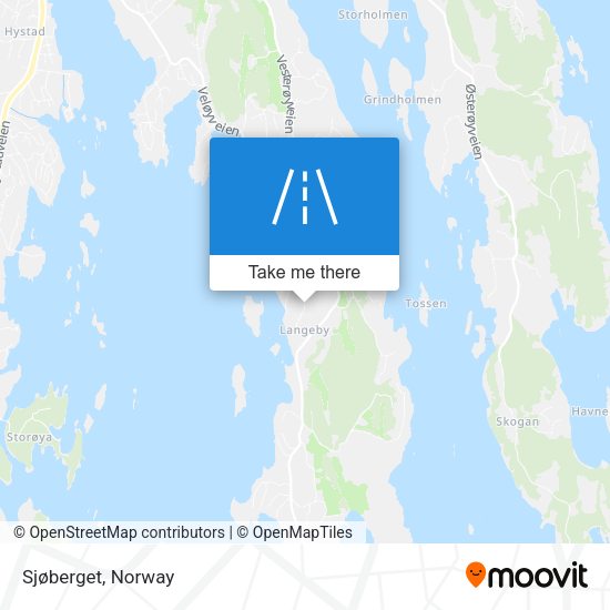 Sjøberget map