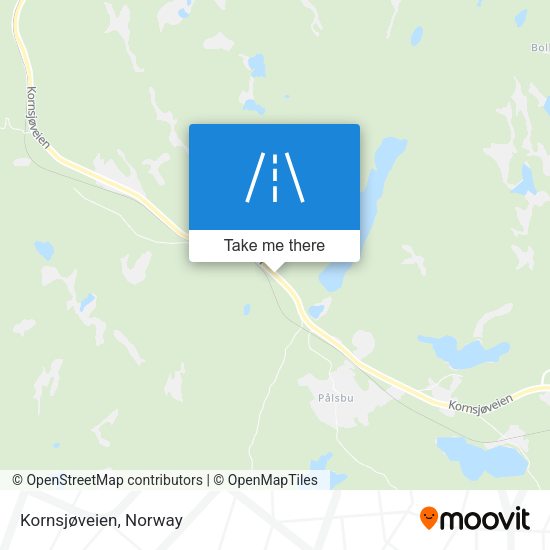 Kornsjøveien map